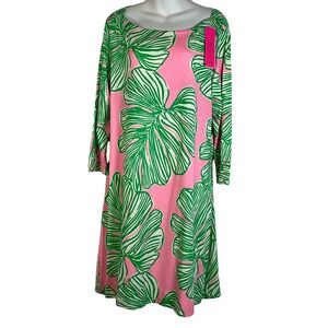 Lilly Pulitzer Dress Size XL Vibrant Pink and Green Dress
